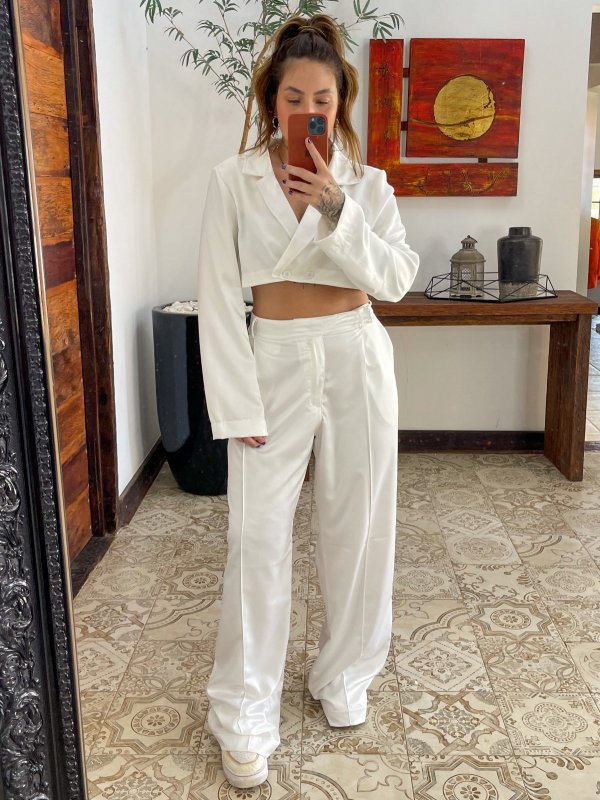 Cropped Haylie Off White